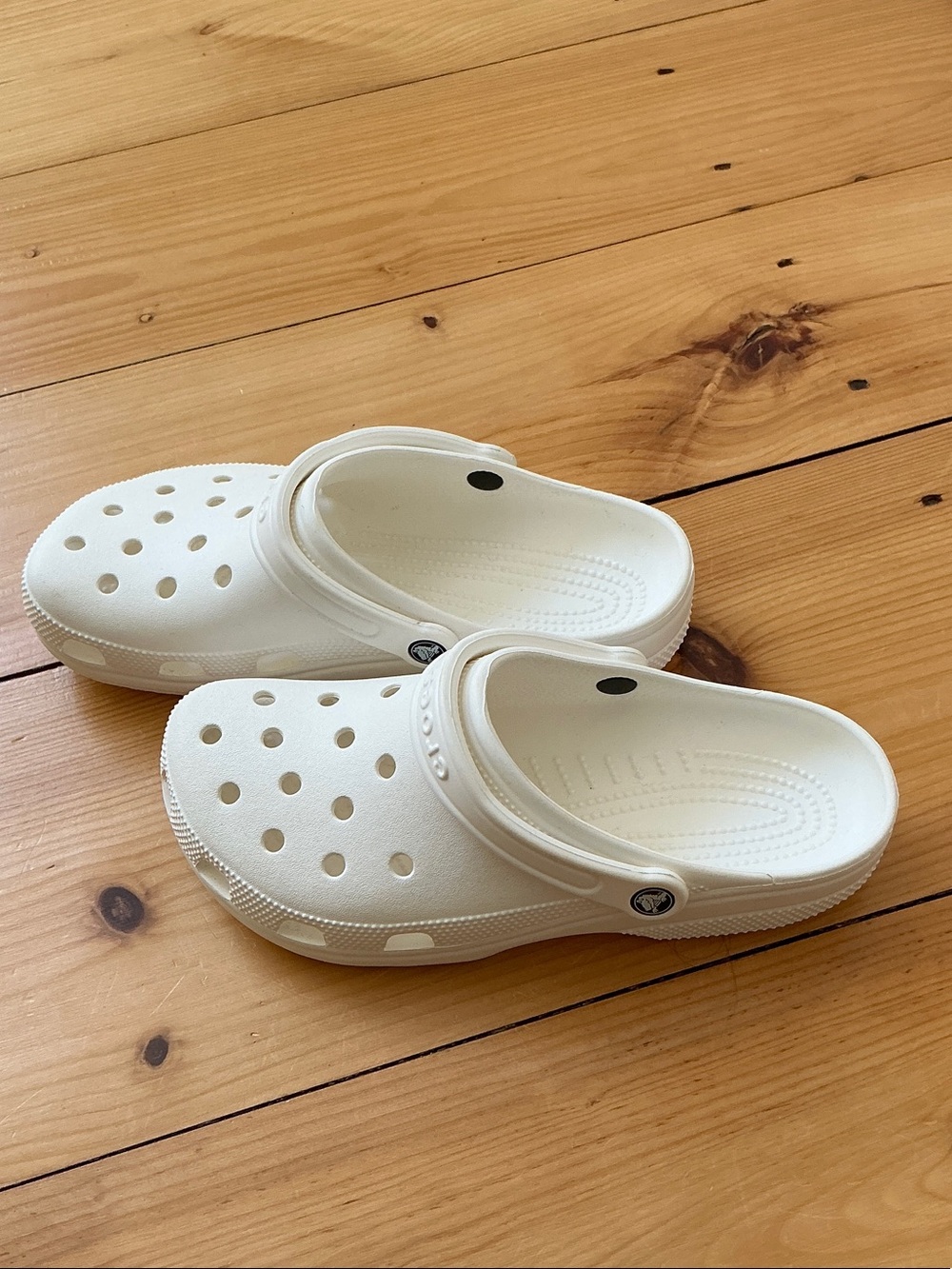 Crocs Classic Clogs White Unisex Size Men 9 / Women 11